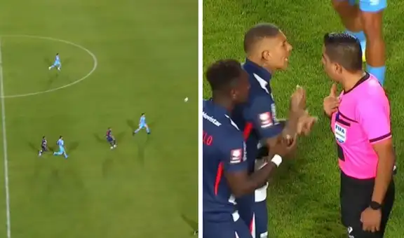 Árbitro anuló golazo de antología de Paolo Guerrero desde media cancha: no se cobró el 1-0 de Alianza Lima por falta