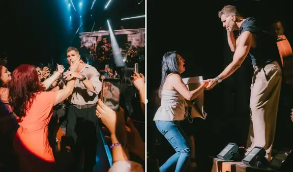 Christian Meier invita al escenario a seguidora que viajó desde Argentina para verlo en su concierto en Lima