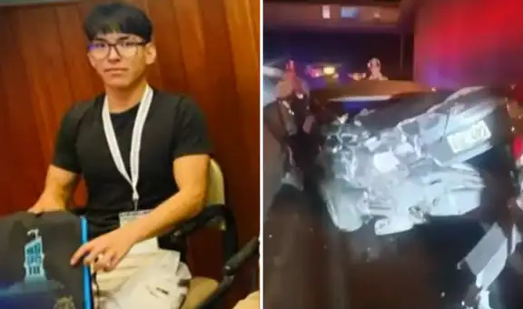 Padre de estudiante de San Marcos que murió en choque exige justicia: primo de su amigo conducía el vehículo y lo abandonó