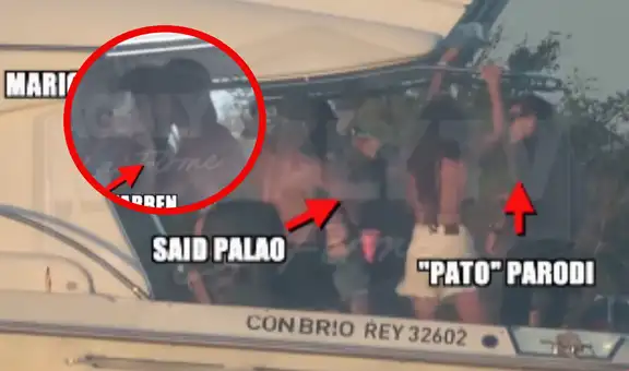 Mario Irivarren es ampayado besando a una mujer en exclusiva fiesta en yate junto con Said Palao y Patricio Parodi en Argentina