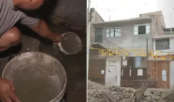 Familia denuncia que obra de la MML habría roto tubería y provocado inundación en su vivienda de SJL