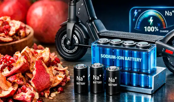 Científicos chinos convierten cáscaras de granadas en un componente crucial para baterías de bicicletas eléctricas y scooters