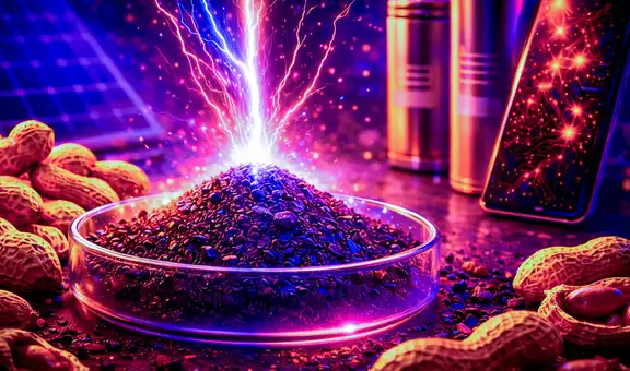 Científicos australianos transforman cáscaras de maní en un material clave para mejorar las baterías de celulares: solo en 10 minutos