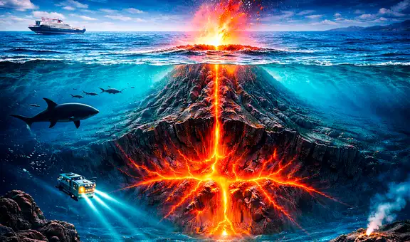 Un coloso que duerme en el océano: el supervolcán submarino que mide más de 4.000 metros y supera 9 veces el tamaño de Lima