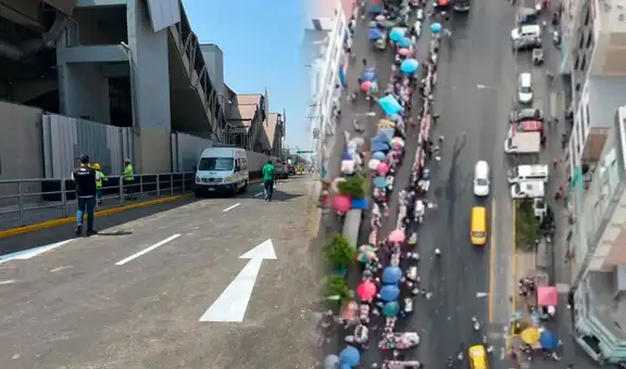Ambulantes desalojados de Gamarra invaden Av. Bausate y Meza: anuncian plantón para exigir reubicación