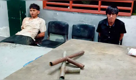 Iquitos: intervienen a dos jóvenes con armas artesanales tras pelea entre barristas