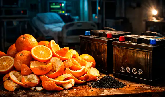 Científicos indios consiguen convertir cáscaras de naranja en objeto clave para baterías de hospitales y bancos ante apagones