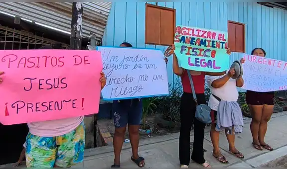 Iquitos: padres de familia protestan tras desplome de aula en jardín de niños