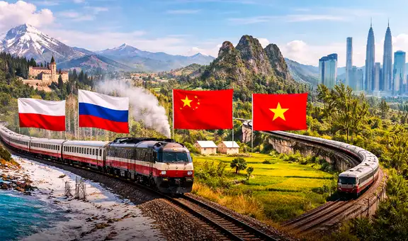 Este es el viaje en tren más largo del mundo que recorre 13 países y dura 21 días por menos de US$1.500 cada trayecto