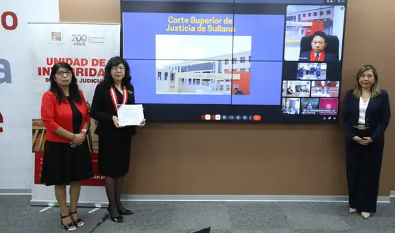 Corte de Sullana recibió reconocimiento por implementación del Modelo de Integridad