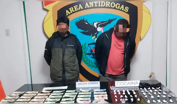 Arequipa: caen dos sujetos que comercializaban droga con servicio delivery