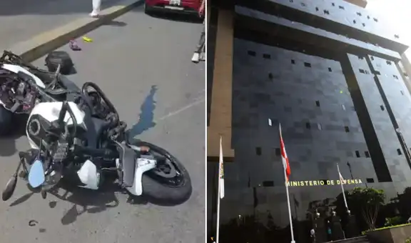 Suboficial de la Marina muere en accidente de tránsito en La Victoria mientras se desplazaba junto a comitiva oficial del Mindef