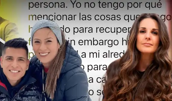 Rebeca Escribens revela chats con futbolista Paolo Hurtado tras criticar su matrimonio con Rosa Fuentes: “Ahora todos se la dan de dignos”
