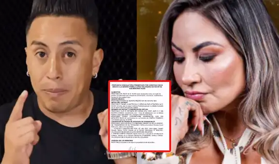 Christian Cueva proponer S/18.000 de pensión por sus hijos y ofrece bienes a Pamela López en propuesta conciliatoria