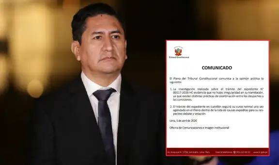 Vladimir Cerrón: TC asegura que no hubo irregularidades en trámite de habeas corpus y alista votación del caso