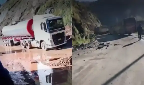 Huaicos bloquean la Carretera Central en San Rafael: pasajeros varados y tráiler atrapado