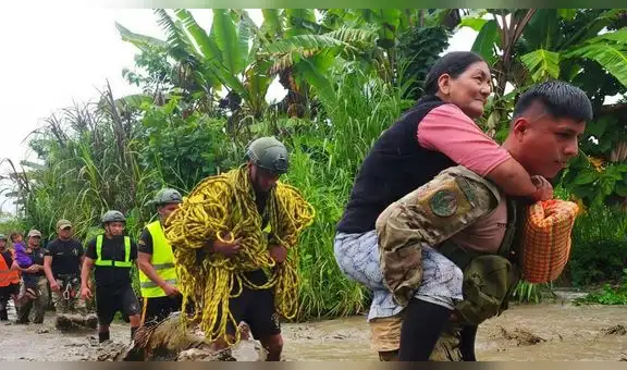 Fuerzas Militares refuerzan atención a emergencia por huaicos e inundaciones