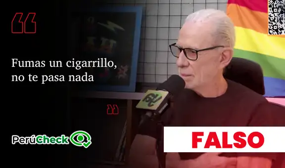 ¿Fumar un cigarrillo no tiene efectos en la salud, como indicó el candidato Ricardo Belmont?