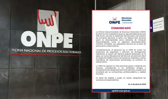 Trabajador de la ONPE falleció súbitamente mientras realizaba jornada de capacitación en Moquegua