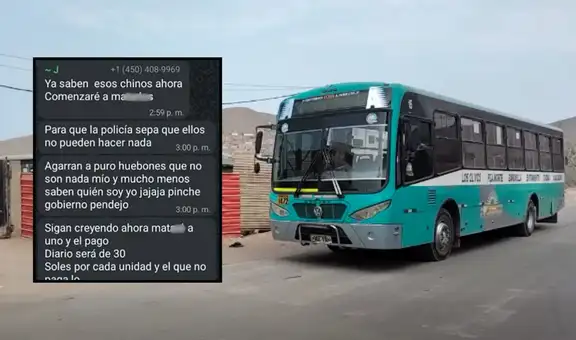 ‘Los Mexicanos’ amenazan a seis empresas de transporte en Lima y exigen S/30 diarios por unidad