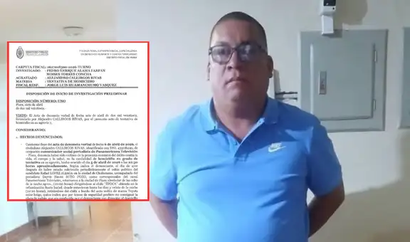 Ministerio Público investiga preliminarmente a candidato de Perú Primero por presunto intento de homicidio contra periodista