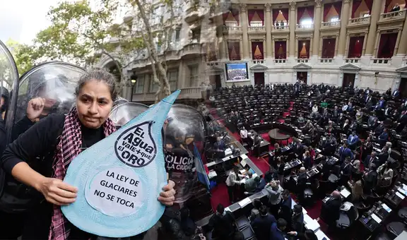 Congreso argentino aprueba ley de Milei que permite avanzar la minería en zonas de glaciares pese a protestas
