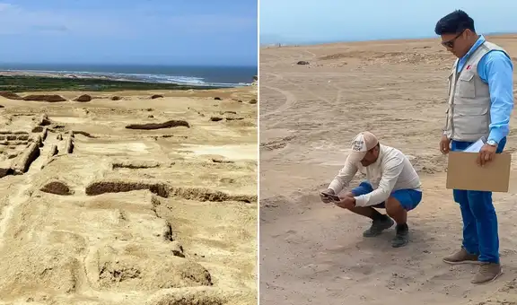 Trabajos no autorizados destruyen 2.000 metros de sitio arqueológico Pakatnamú en La Libertad
