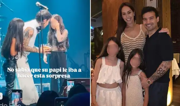 Ezio Oliva conmueve con tierno gesto que hizo llorar a su hija en su cumpleaños tras dejar el Perú: "Con mucho amor"