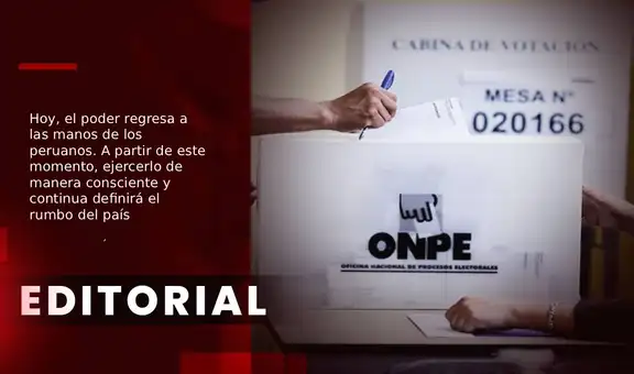 El poder regresa hoy a las manos de los peruanos