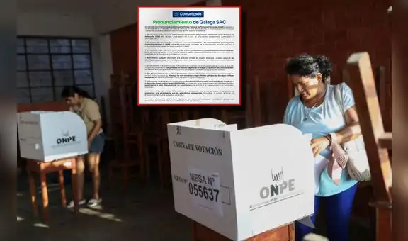 Galaga, a cargo del transporte de material electoral, emplaza a ONPE y le pide que "ofrezca disculpas" por dañar su imagen