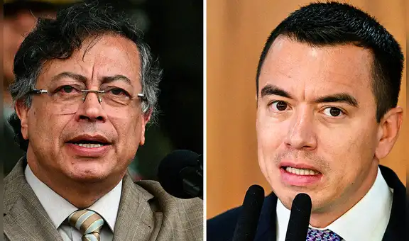 Noboa revela que perdió "esperanzas" en Petro y que retomará la relación con Colombia tras elecciones