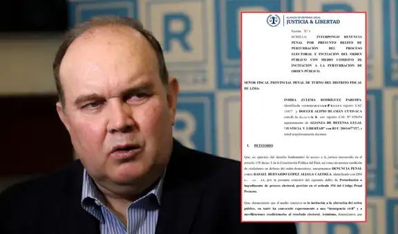 Denuncian penalmente a Rafael López Aliaga por incitar a la insurgencia