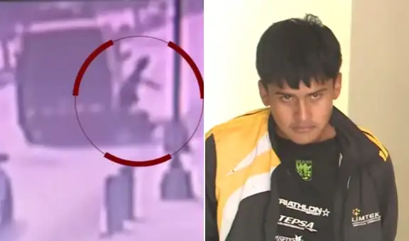 Extorsionador ataca a obrero en Comas, huye y se estrella contra combi antes de ser capturado