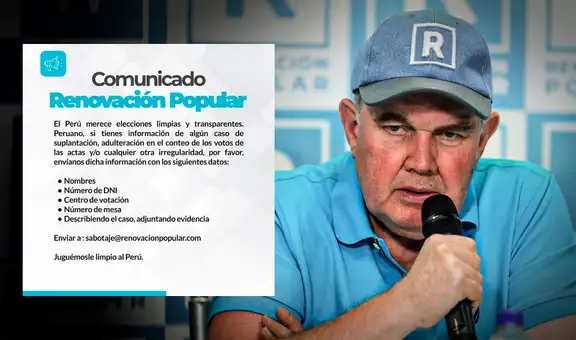Rafael López Aliaga retrocede y elimina recompensa de S/20 mil por supuestas pruebas de fraude