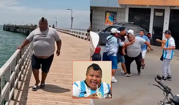 Cómico ambulante ‘Mayimbú’ protagoniza escandalosa pelea callejera y es separado a la fuerza