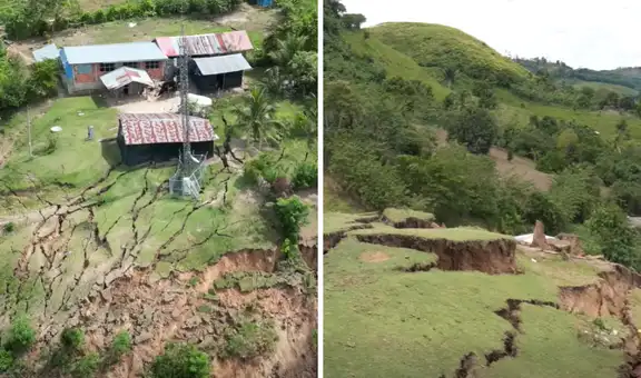 Falla geológica provoca hundimientos de terrenos y pone en riesgo a viviendas en El Dorado, San Martín