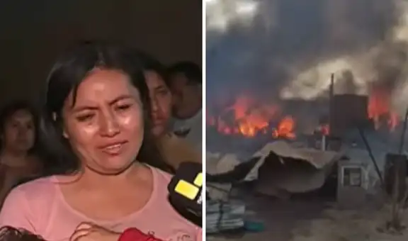 Incendio consume viviendas de seis familias en Carabayllo: “Lo perdí todo”, dice afectada con bebé en brazos