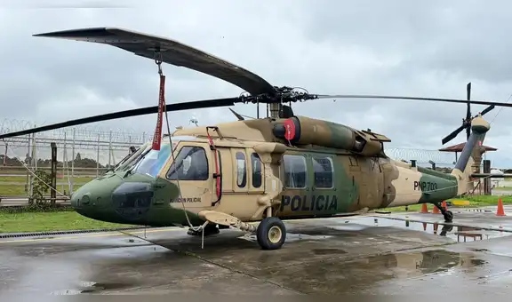 Lucha antidrogas: Capacitan a 16 policías para operar helicópteros UH-60 Black Hawk