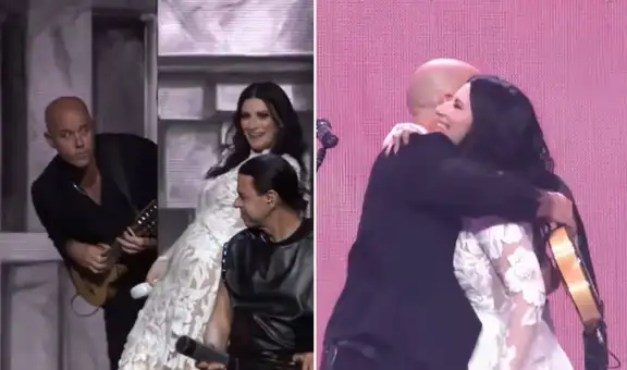 Laura Pausini causa furor en concierto de Colombia al invitar al escenario a Gian Marco y cantar juntos 'Hoy': "Fue un honor"