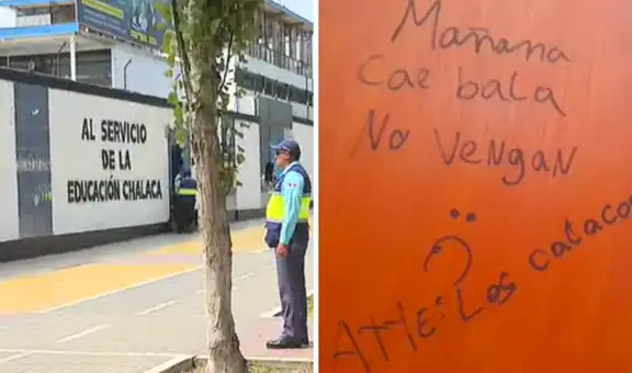 Pintas en baños de colegios del Callao advierten sobre ataques armados: “Mañana no vengan”