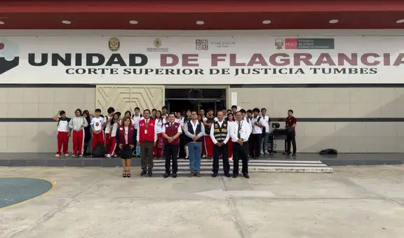 Ruta de la Flagrancia acerca la justicia a escolares del IEP El Triunfo