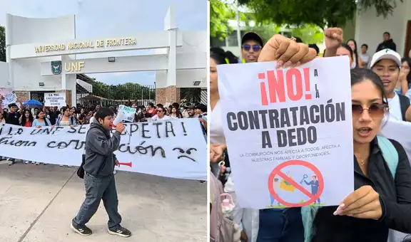 Estudiantes de la Universidad Nacional de Frontera protestan por falta de docentes y deficiencias en edificio recién inaugurado