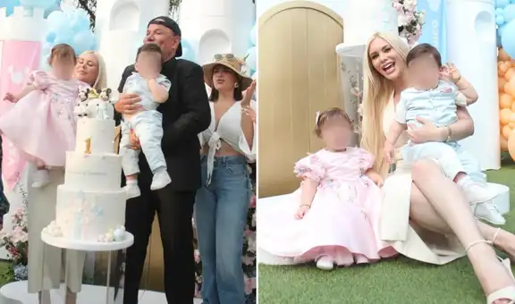 Mauricio Diez Canseco sorprende con tremenda fiesta por el primer año de sus mellizos con Dailyn Curbelo: "Una celebración que nos emociona"