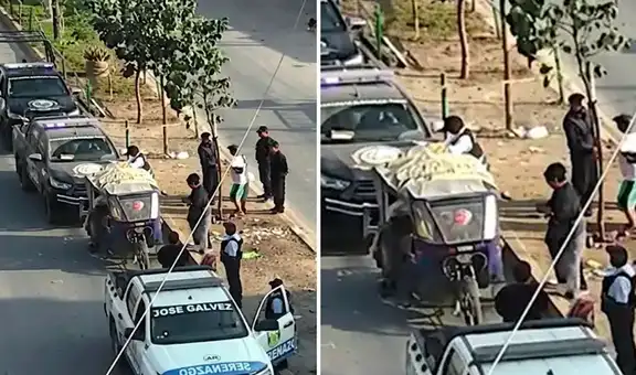 Pareja en VMT incendió su mototaxi para evitar que fiscalizadores municipales la incauten: "Para nadie"