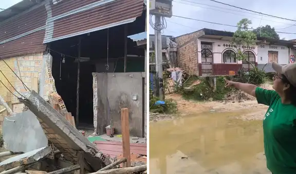 Iquitos: denuncian colapso de viviendas e inundaciones por presunta negligencia en obra vial