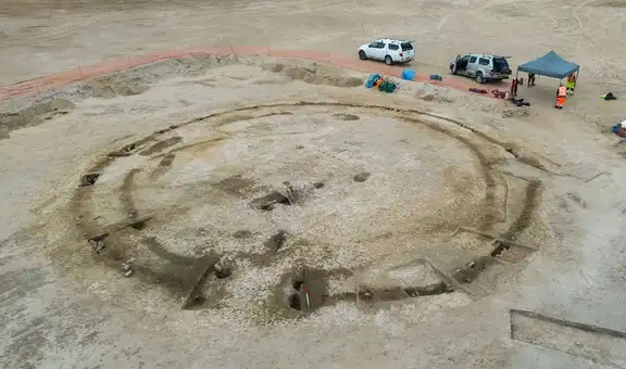 Arqueólogos creyeron encontrar una pieza de maquinaria agrícola antigua, pero era en realidad una llanta de carruaje de la Edad de Hierro