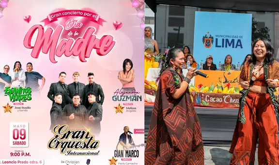 Día de la Madre 2026: eventos gratis, ferias y conciertos en Lima para mamá