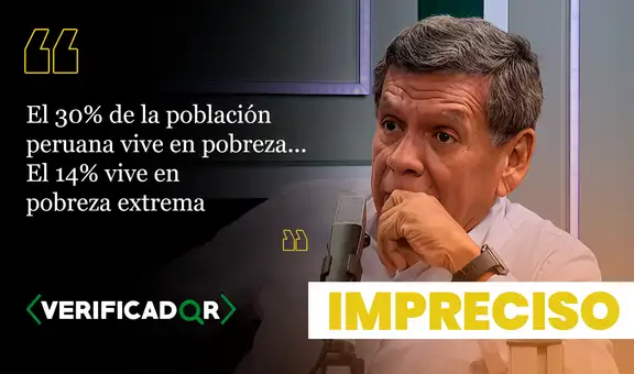 Son imprecisos los datos que brindó Hernando Cevallos, de Juntos por el Perú, de peruanos que viven en pobreza