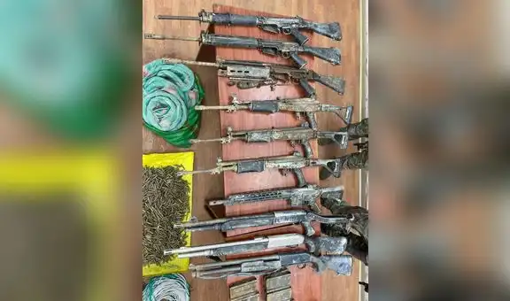 Pataz: Este fue el importante arsenal de guerra incautado tras un enfrentamiento