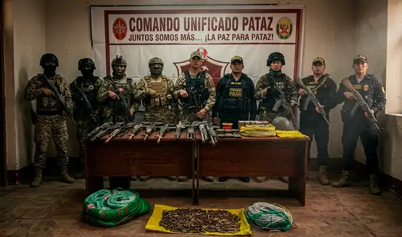 Pataz: Este fue el importante arsenal de guerra incautado tras un enfrentamiento
